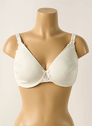 Soutien-gorge effet matière satinée haut soutien-gorge moulé beige SIMONE PERELE femme