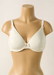 Soutien-gorge effet matière satinée haut soutien-gorge moulé beige SIMONE PERELE femme
