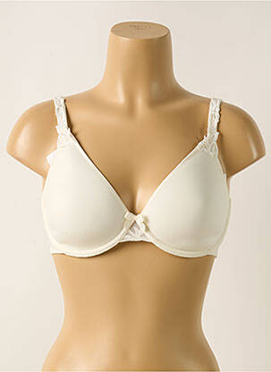 Soutien-gorge effet matière satinée haut soutien-gorge moulé beige SIMONE PERELE femme