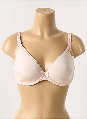 Soutien-gorge effet matière satinée haut soutien-gorge moulé rose SIMONE PERELE femme