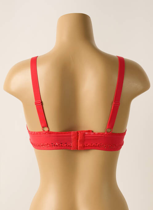Soutien-gorge effet matière satinée haut soutien-gorge emboitant rouge IMPLICITE femme