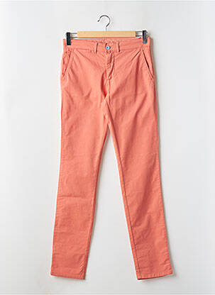 Pantalon chino poches taille normale orange BRIGHTON homme