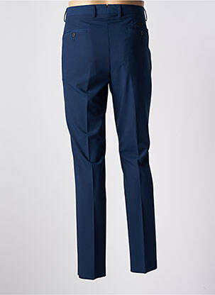 Pantalon slim fermeture zippée sous rabat boutonné taille normale bleu UNGARO homme