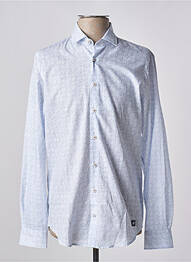 Chemise manches longues imprimé fantaisie bleu HECHTER STUDIO homme