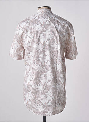 Chemise manches courtes imprimé fantaisie beige DANIEL HECHTER homme