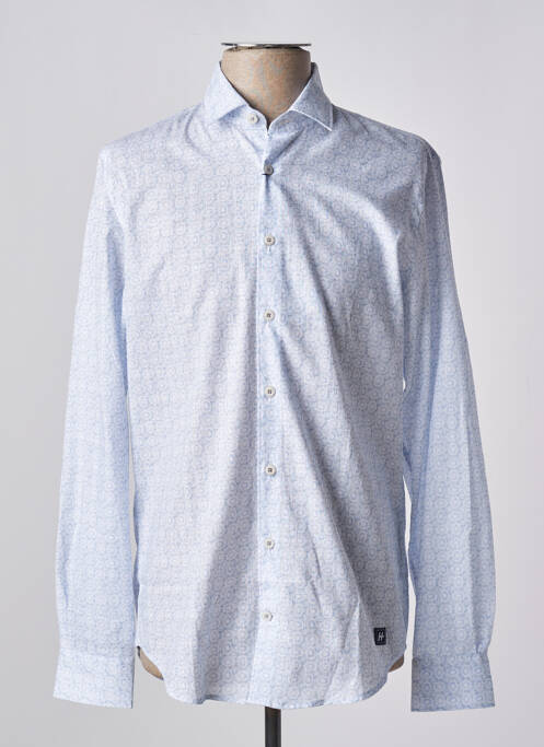 Chemise manches longues bleu HECHTER STUDIO pour homme