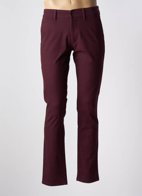 Pantalon chino violet LCDN pour homme