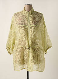 Veste casual coupe droite vert YESTA femme
