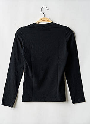 Top coupe cintrée manches longues noir CALVIN KLEIN fille