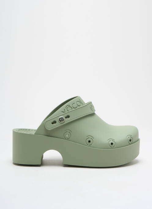 Mules/Sabots vert XOCOI pour femme