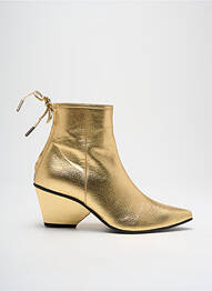 Bottines/boots matière lisse talon de 4 à 6cm or REIKE NEN femme