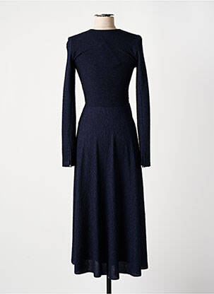 Robe longue manches longues manches longues bleu ROTATE femme