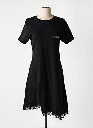 Robe mi-longue manches courtes manches courtes noir KOCHÉ femme