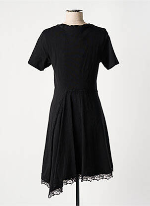 Robe mi-longue coupe fluide manches courtes noir KOCHÉ femme