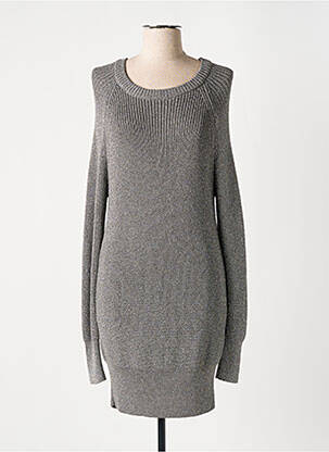 Robe pull stretch manches longues gris RAIINE femme
