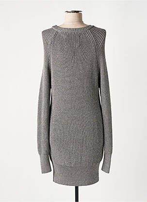 Robe pull stretch manches longues gris RAIINE femme