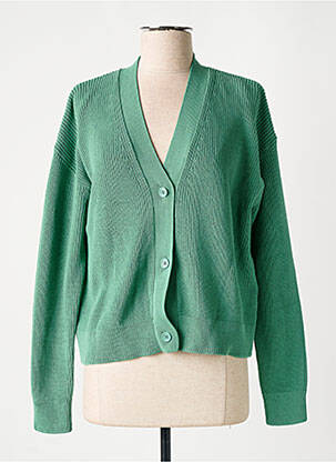 Gilet manches longues stretch vert MAX MARA femme