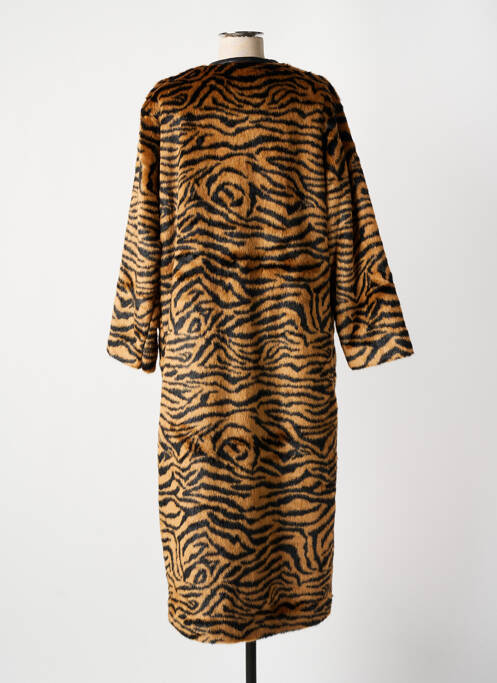 Manteau long marron 8PM pour femme