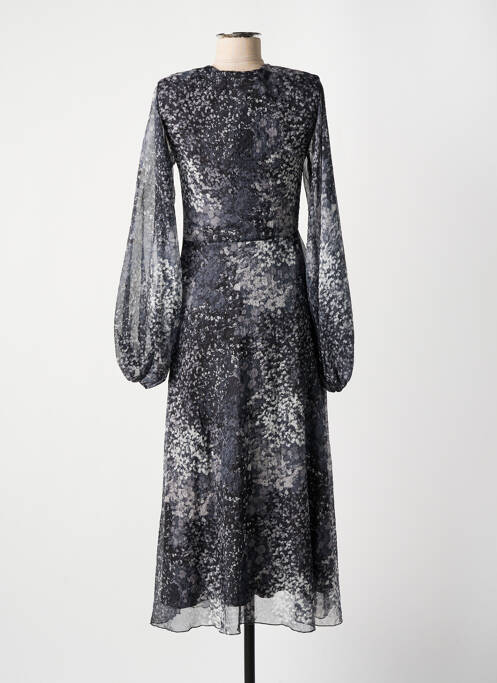 Robe longue gris ROTATE pour femme