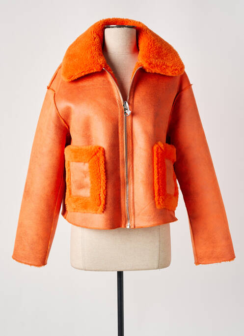 Manteau court orange JAKKE pour femme