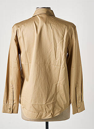 Chemisier coupe cintrée manches longues beige MAX MARA femme