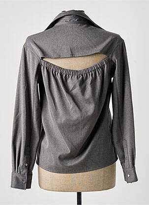 Chemisier coupe droite manches longues gris KOCHÉ femme