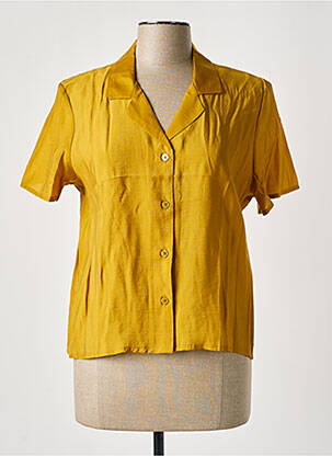 Chemisier manches courtes manches courtes jaune SAMSOE & SAMSOE femme