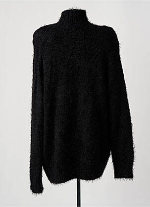 Pull coupe droite manches longues noir ROTATE femme