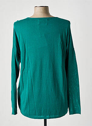 Pull coupe droite manches longues vert SAMSOE & SAMSOE femme
