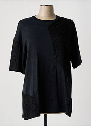 Tunique manches courtes col rond noir KOCHÉ femme