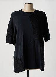 Tunique manches courtes col rond noir KOCHÉ femme
