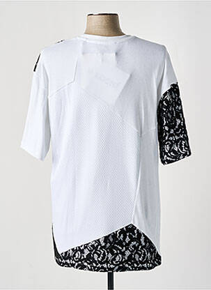 Tunique manches courtes col rond blanc KOCHÉ femme