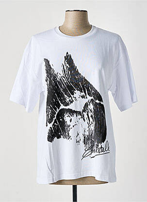 T-shirt imprimé fantaisie manches courtes blanc KOCHÉ femme
