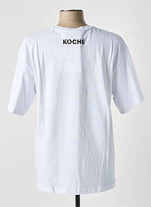 T-shirt imprimé fantaisie manches courtes blanc KOCHÉ femme