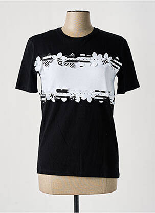 T-shirt imprimé fantaisie manches courtes noir KOCHÉ femme