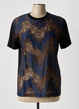 T-shirt imprimé fantaisie manches courtes noir KOCHÉ femme