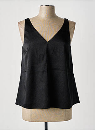 Top col v fines bretelles noir SAMSOE & SAMSOE femme