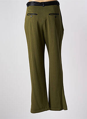 Pantalon droit stretch taille haute vert KOCHÉ femme