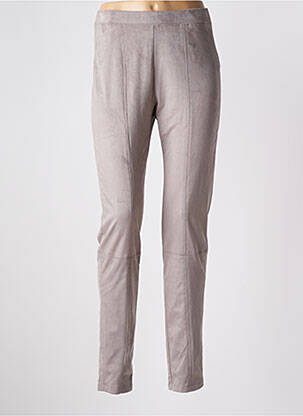 Legging taille haute taille haute gris MAX MARA femme