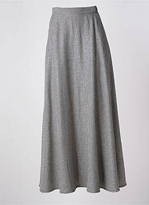 Jupe longue fermeture zippée au dos gris BRAND UNIQUE femme
