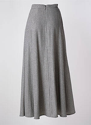 Jupe longue fermeture zippée au dos gris BRAND UNIQUE femme