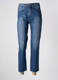 Jeans coupe slim effet usé délavé taille haute bleu 3X1 N.Y.C femme