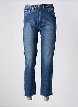 Jeans coupe slim effet usé délavé taille haute bleu 3X1 N.Y.C femme