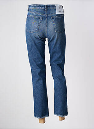 Jeans coupe slim effet usé délavé taille haute bleu 3X1 N.Y.C femme