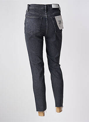 Jeans coupe slim taille haute taille haute noir RE / DONE femme