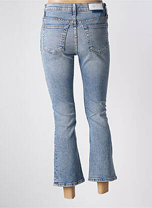 Jean coupe flare stretch taille haute bleu RE / DONE femme