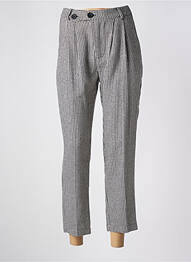 Pantalon 7/8 taille haute taille haute gris BRAND UNIQUE femme