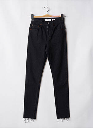 Jeans coupe slim stretch taille haute noir RE / DONE femme