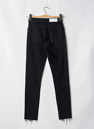 Jeans coupe slim stretch taille haute noir RE / DONE femme