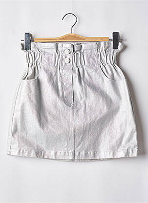 Jupe courte poches argent 8PM femme